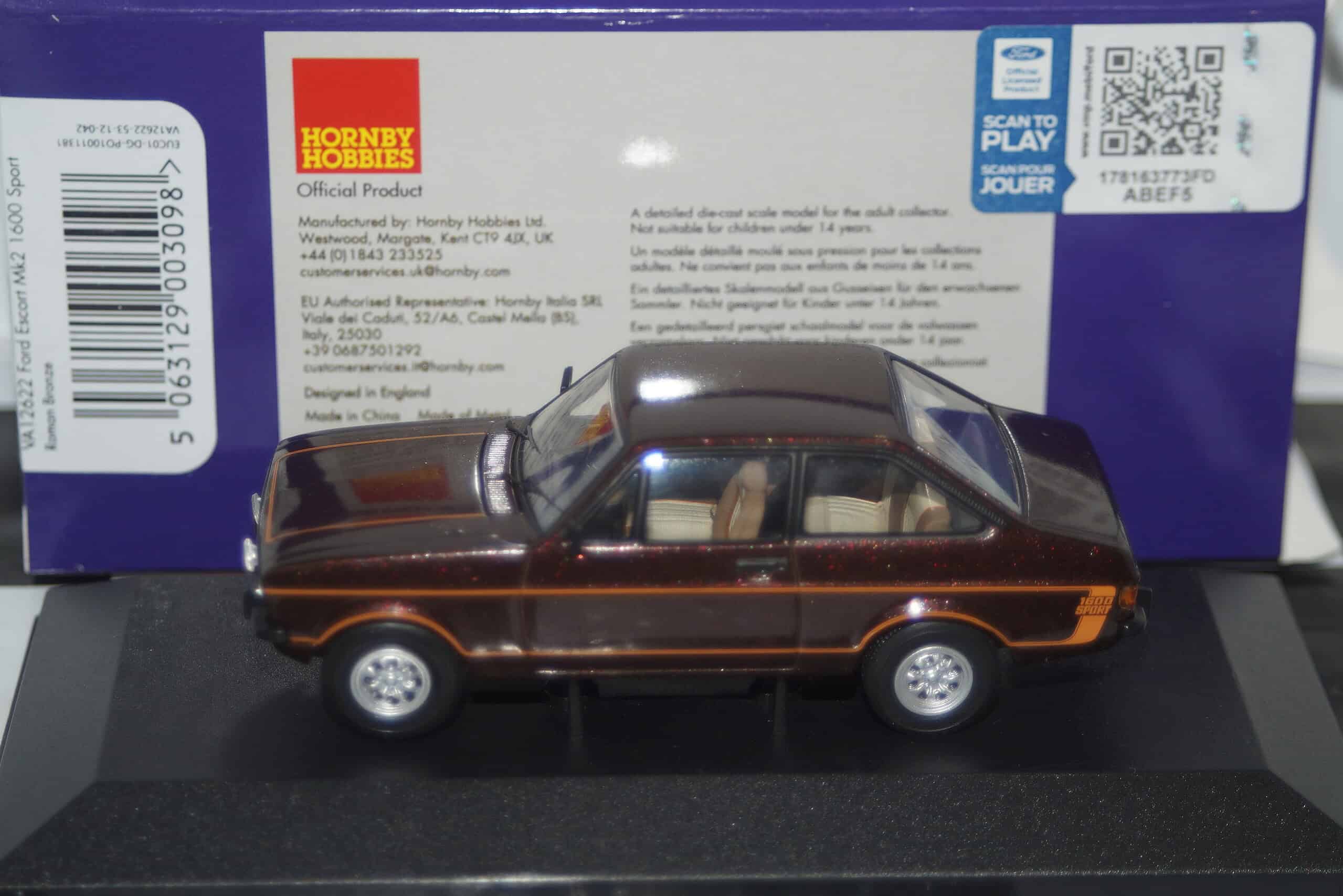 Corgi vanguards ford escort mk2 1600 sport ref va12622 1:43