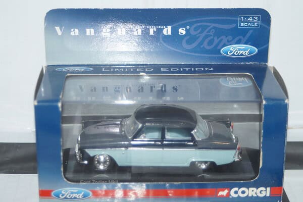 Corgi vanguards ford zodiac mk2 blue ref va06104 1:43