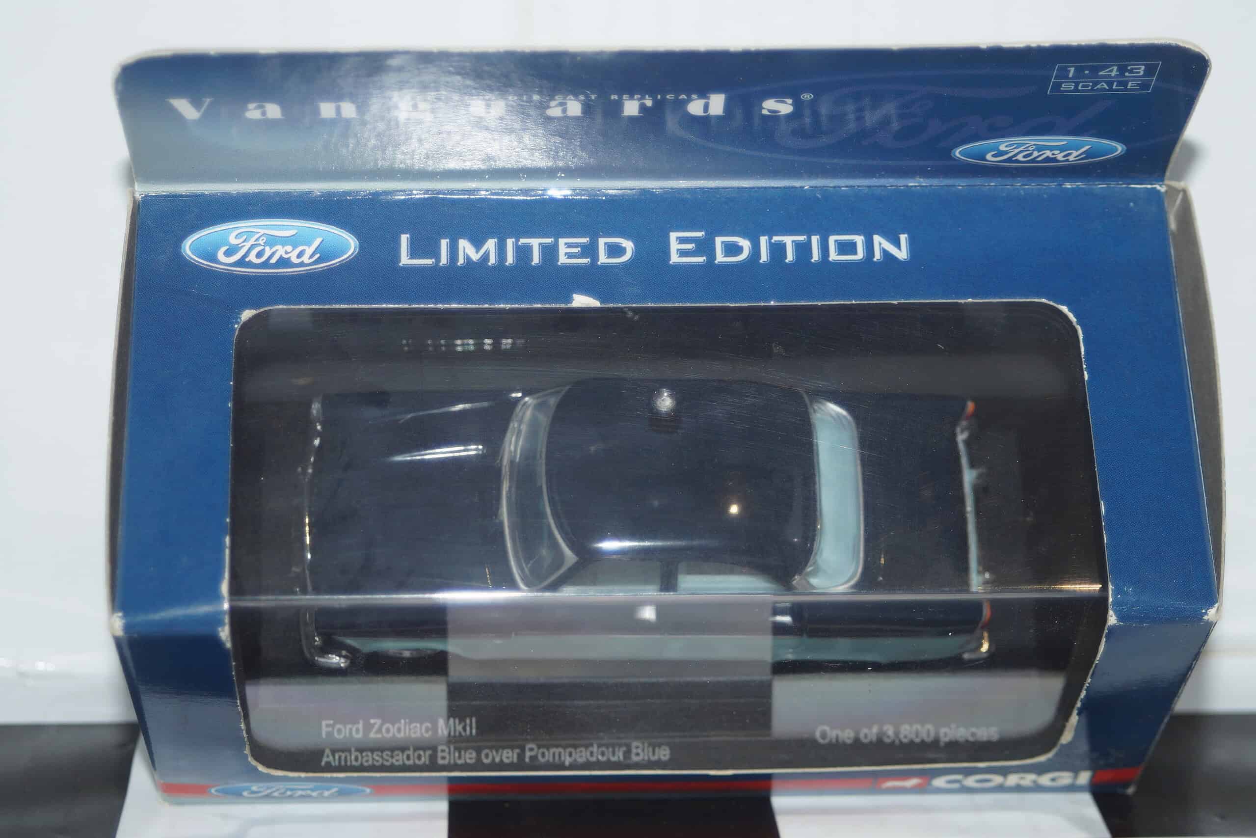 Corgi vanguards ford zodiac mk2 blue ref va06104 1:43