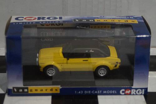 Corgi vanguards ford escort mk2 rs mexico signal yellow ref va12612 1:43