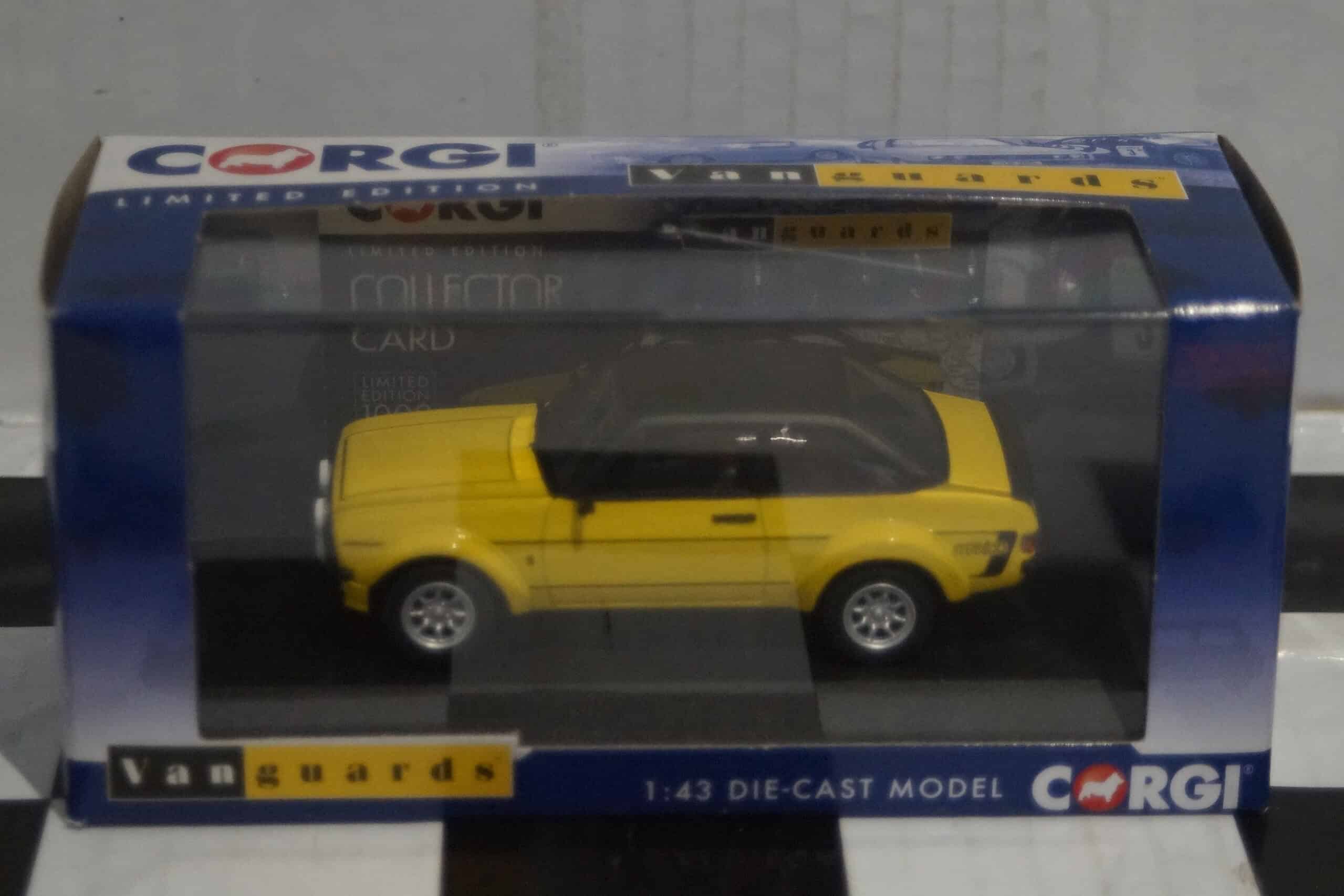 Corgi vanguards ford escort mk2 rs mexico signal yellow ref va12612 1:43