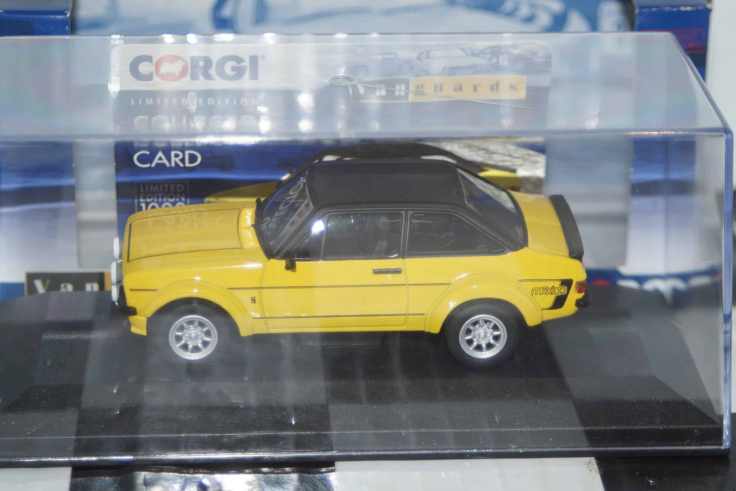 Corgi vanguards ford escort mk2 rs mexico signal yellow ref va12612 1:43