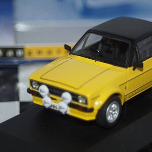 Corgi vanguards ford escort mk2 rs mexico signal yellow ref va12612 1:43