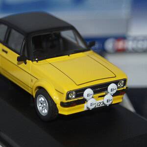 Corgi vanguards ford escort mk2 rs mexico signal yellow ref va12612 1:43