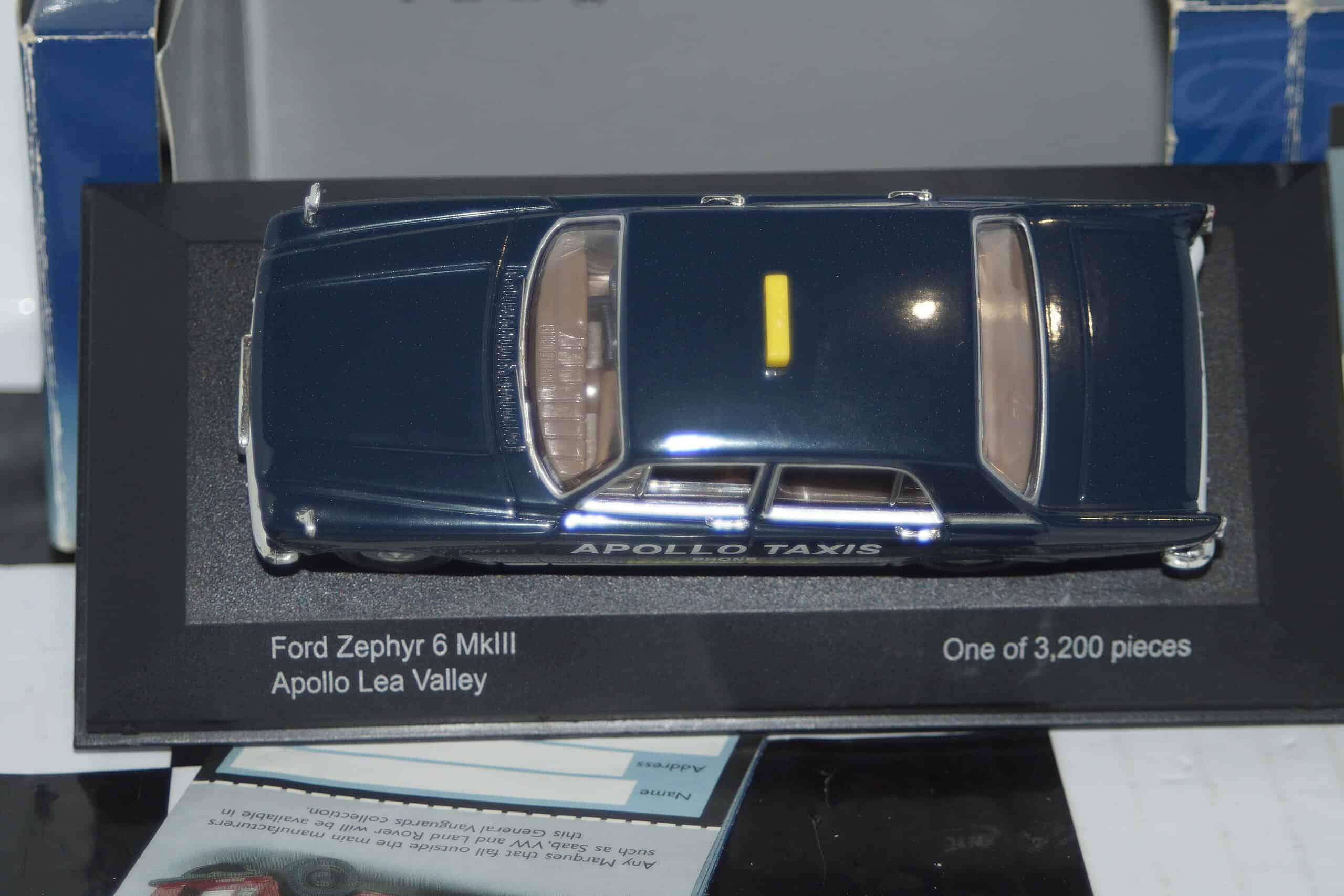 Vanguards ford zepher 6 mk3 apollo taxis ref va04606 1:43
