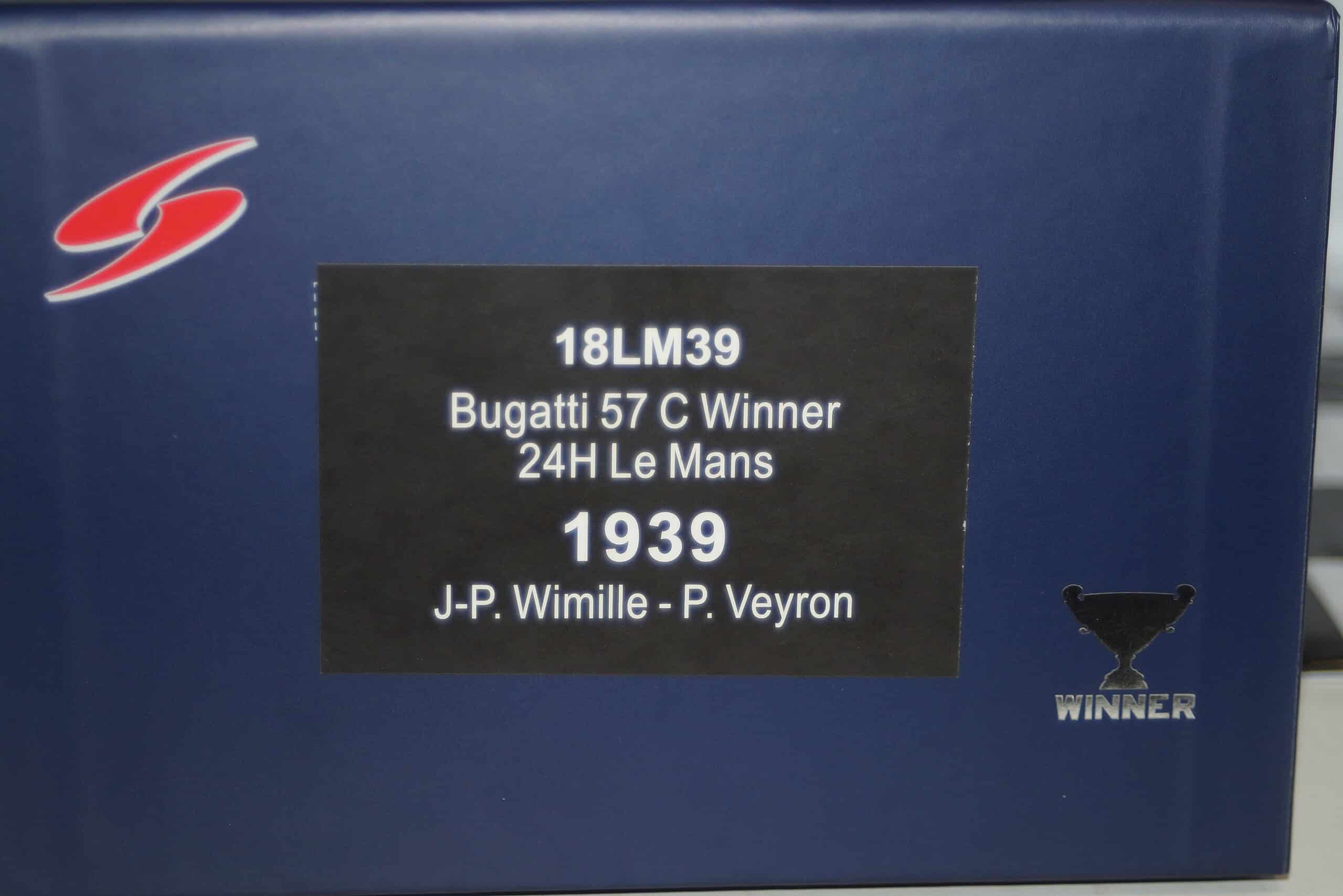 Bugatti 57 g #2 winner le mans 1937 18lm37 1:18 spark resin (copy)