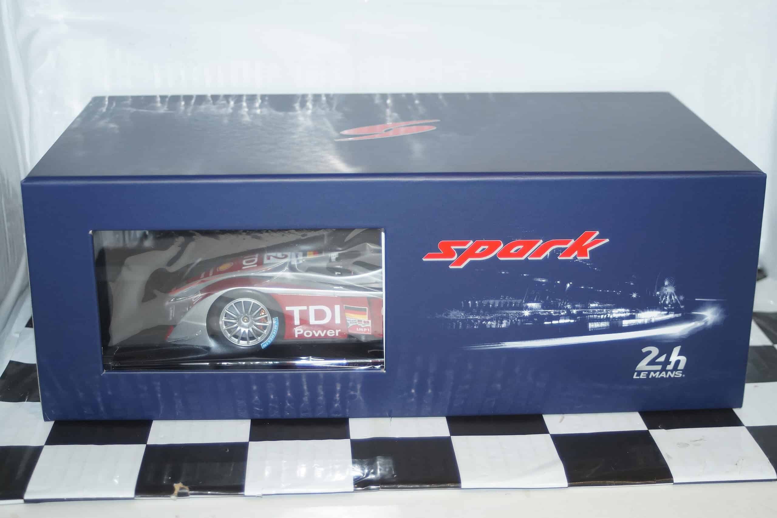 Spark audi r10 tdi winner le mans 2008 18lm08 1:18 scale resin