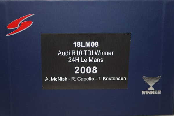 Spark audi r10 tdi winner le mans 2008 18lm08 1:18 scale resin