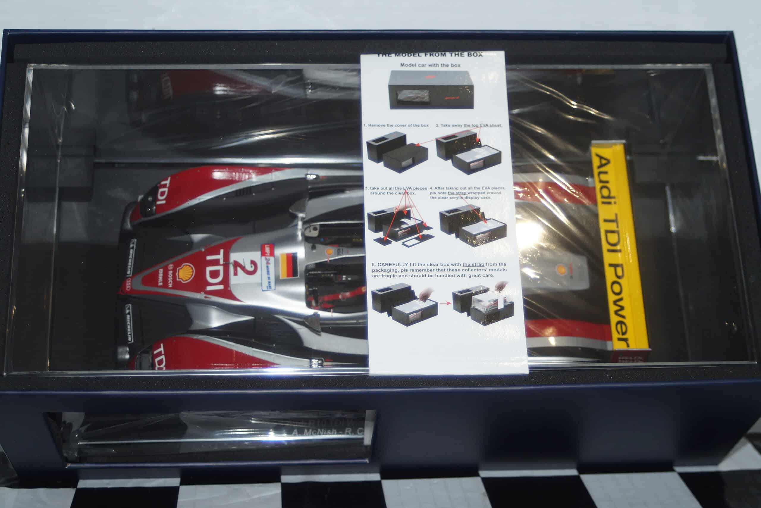Spark audi r10 tdi winner le mans 2008 18lm08 1:18 scale resin