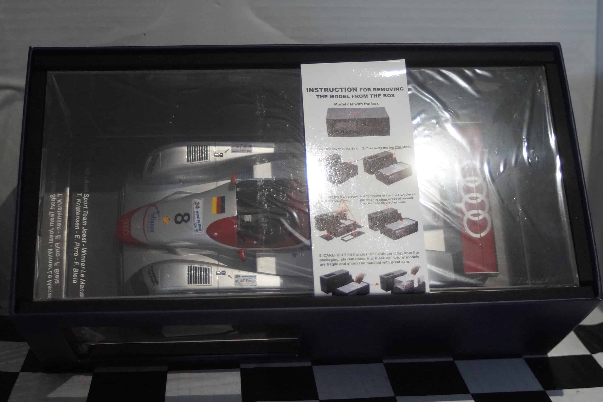 Spark audi r8 tdi winner le mans 2008 18lm00 1:18 scale resin