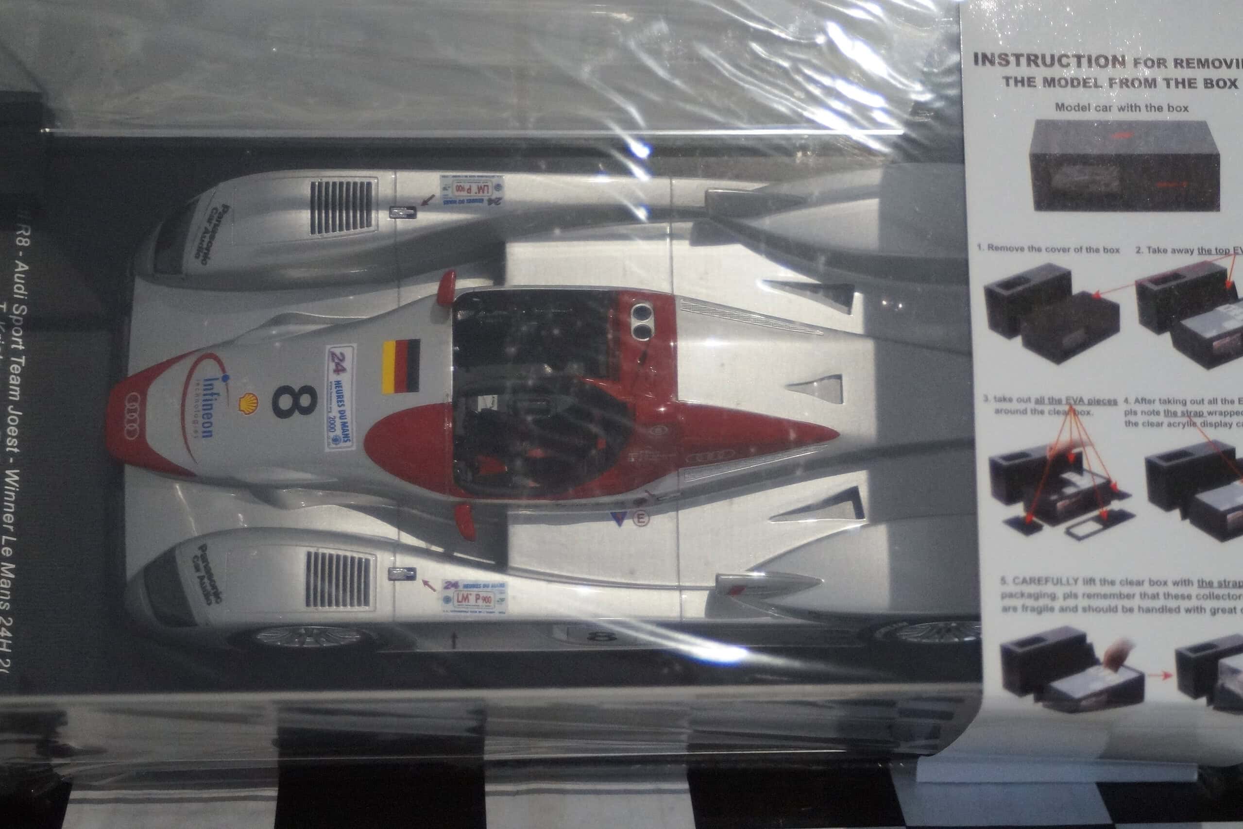 Spark audi r8 tdi winner le mans 2008 18lm00 1:18 scale resin