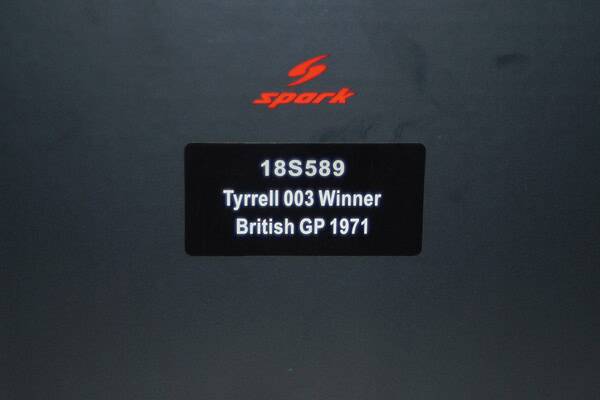 Spark tyrrell 003 winner british gp 1971 jackie stewart 18s589