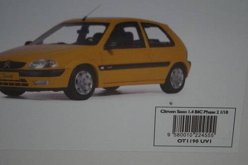 Otto citroen saxo 1.4 bic phase 2 orange mango 2000 1:18 ot1190