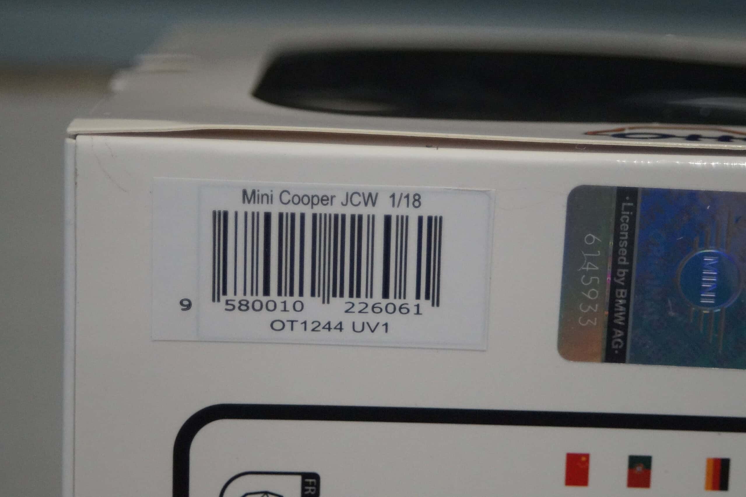 Otto mini cooper jcw legend grey 2024 1:18 ot1244