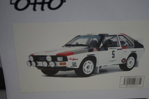 Otto audi sport quattro rally olympus 1986 #5 baffum / wilson 1:18 ot1159