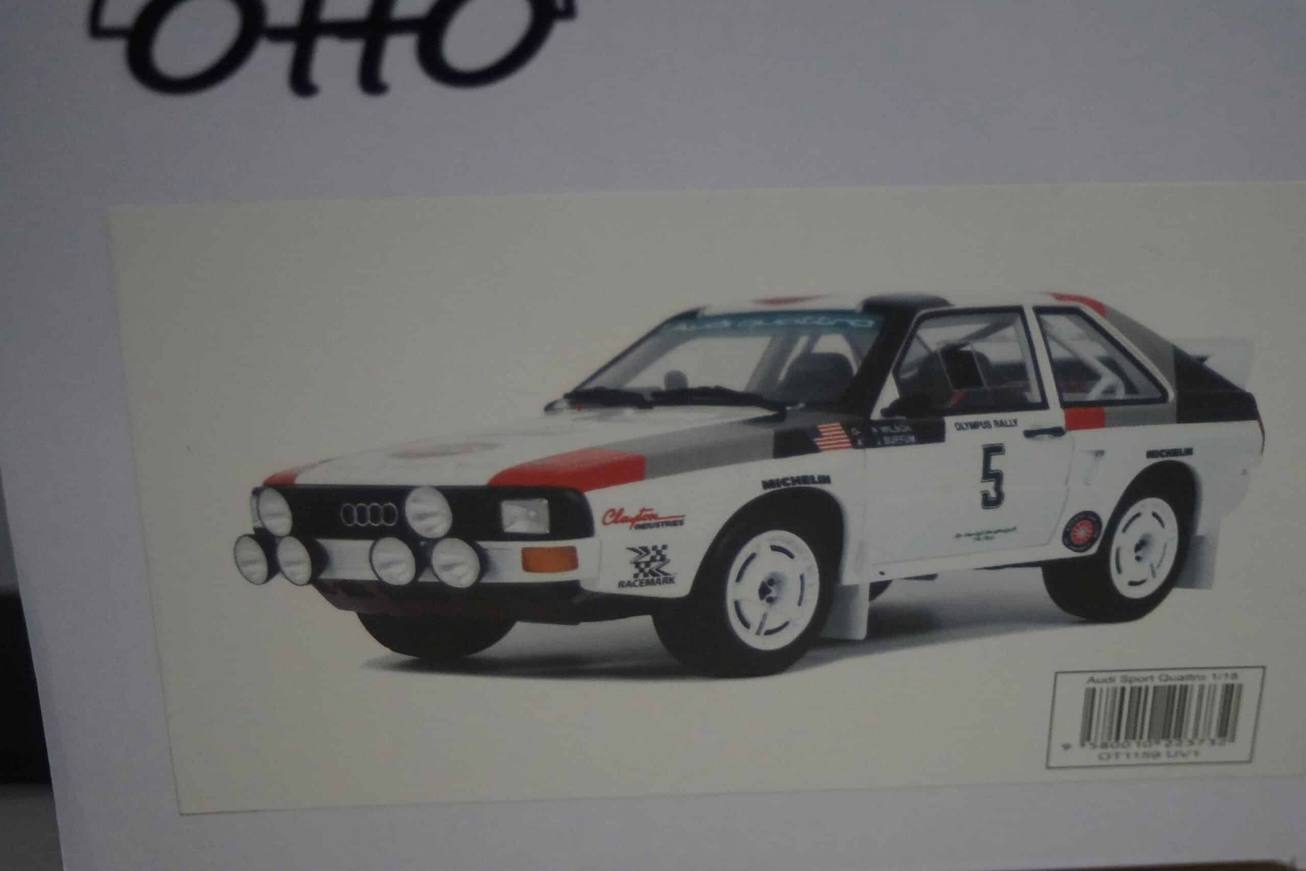 Otto audi sport quattro rally olympus 1986 #5 baffum / wilson 1:18 ot1159