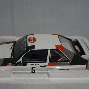 Otto audi sport quattro rally olympus 1986 #5 baffum / wilson 1:18 ot1159
