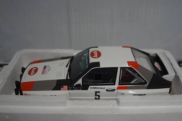 Otto audi sport quattro rally olympus 1986 #5 baffum / wilson 1:18 ot1159
