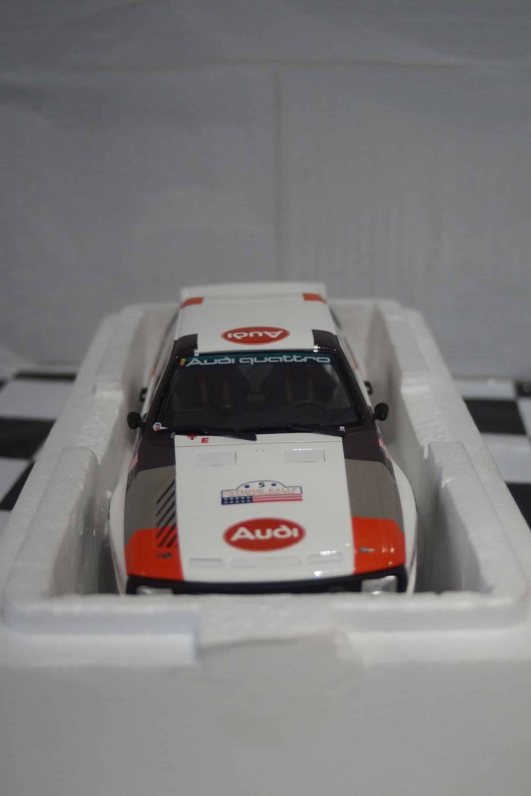 Otto audi sport quattro rally olympus 1986 #5 baffum / wilson 1:18 ot1159