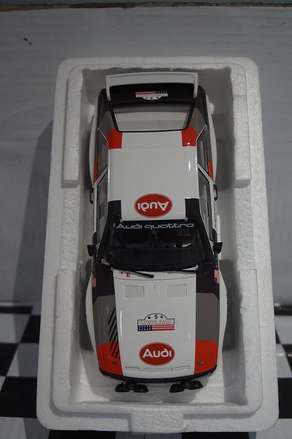 Otto audi sport quattro rally olympus 1986 #5 baffum / wilson 1:18 ot1159