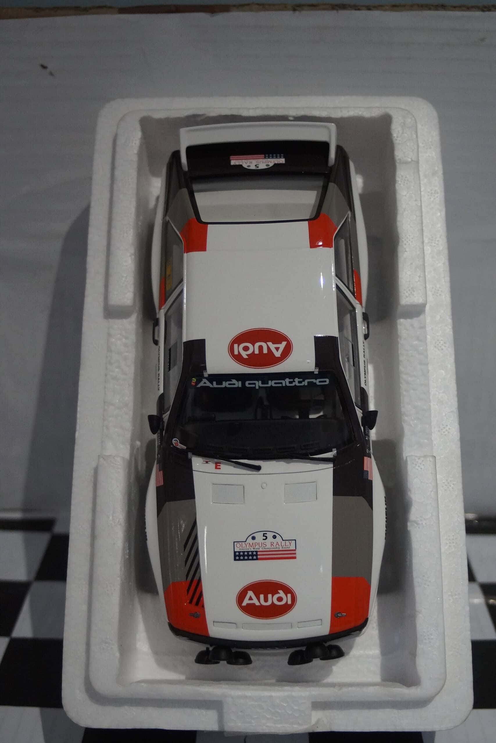 Otto audi sport quattro rally olympus 1986 #5 baffum / wilson 1:18 ot1159
