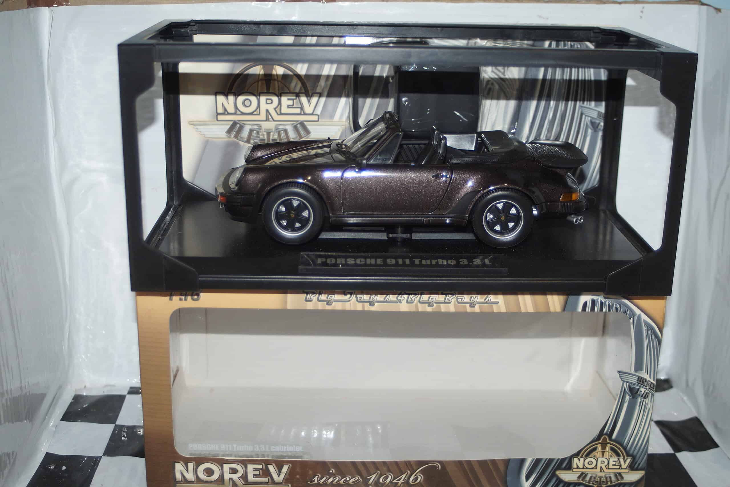 Norev porsche 911 turbo 3.3l cabriolet 1:18 scale 187514