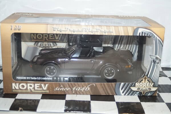 Norev porsche 911 turbo 3.3l cabriolet 1:18 scale 187514