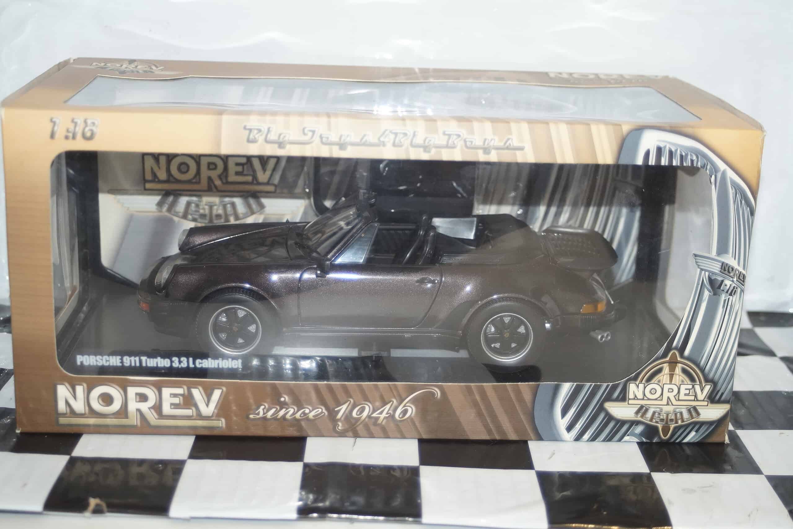 Norev porsche 911 turbo 3.3l cabriolet 1:18 scale 187514