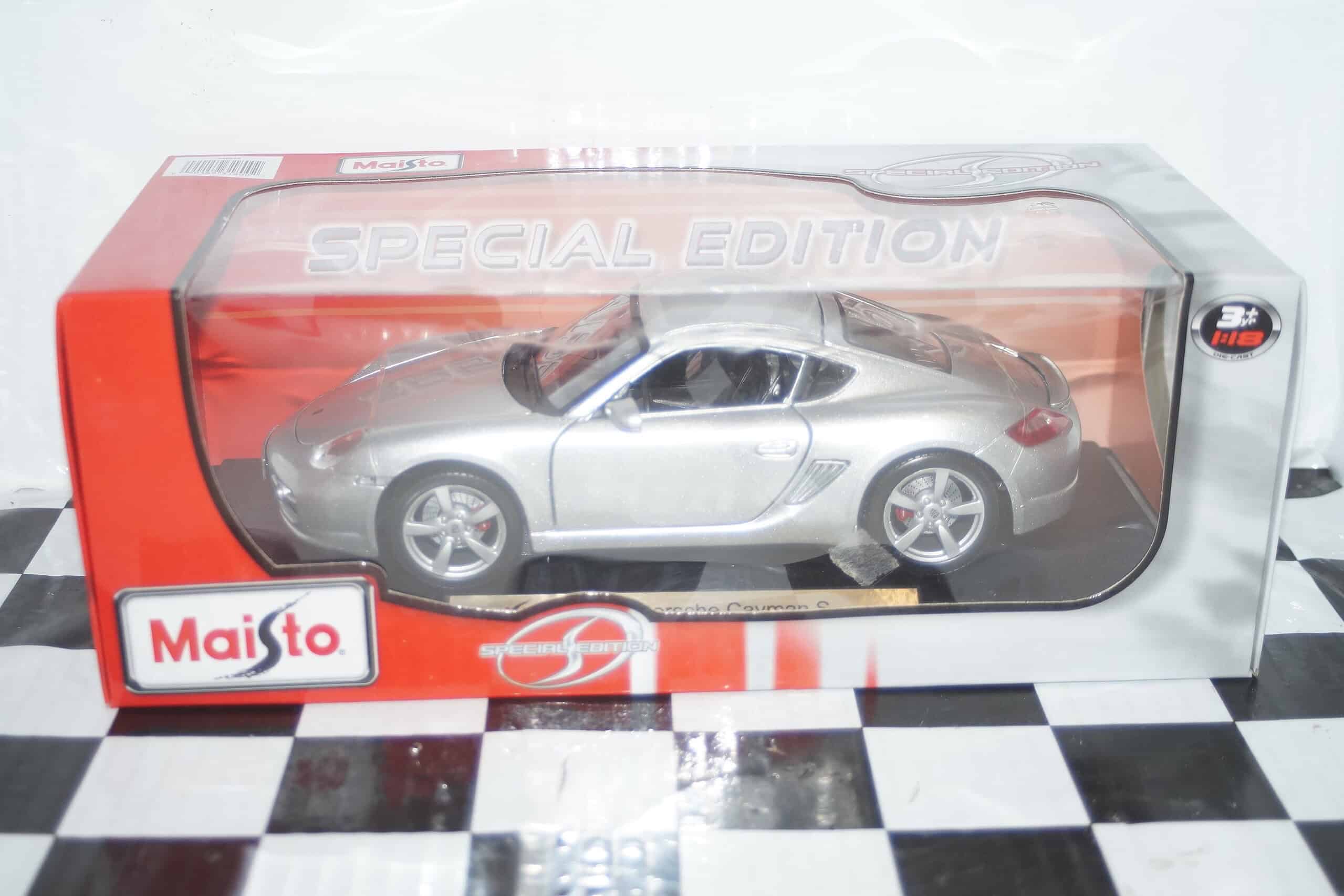 Maisto porsche cayman s silver 1:18th ref 46629