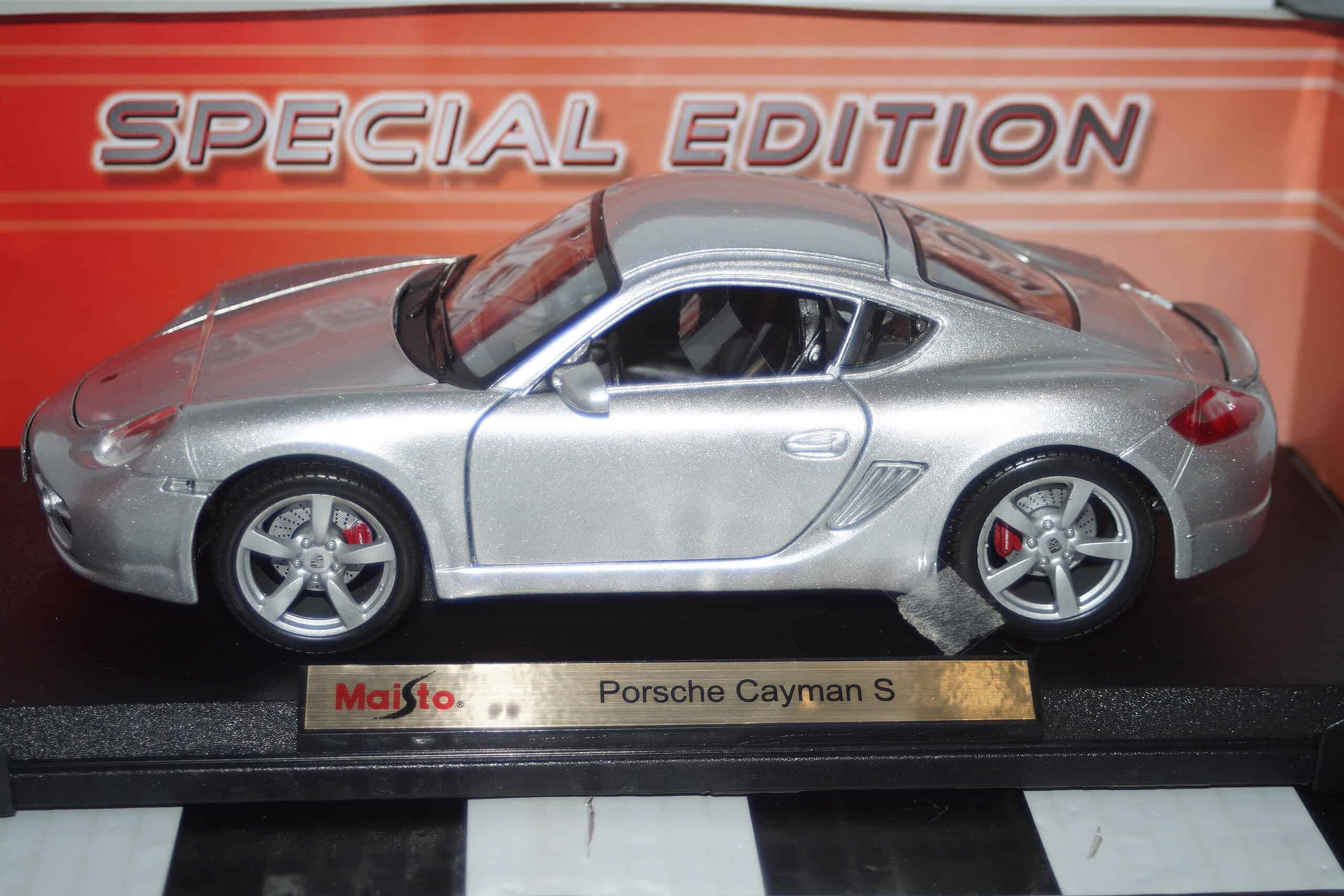 Maisto porsche cayman s silver 1:18th ref 46629