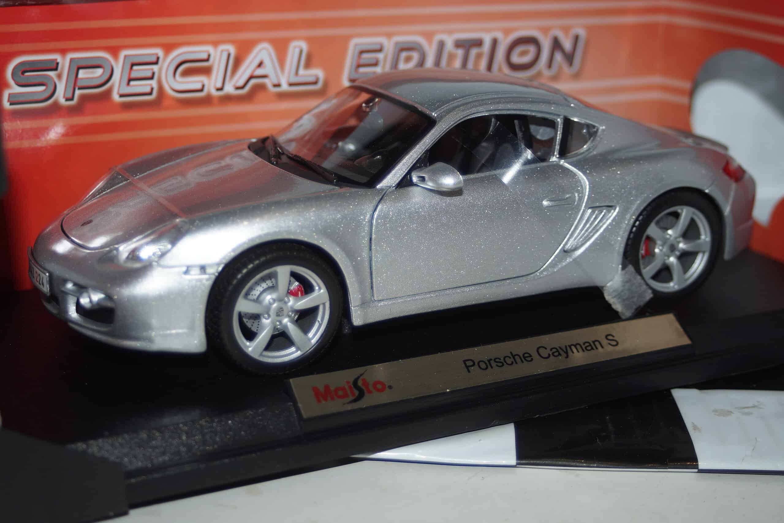 Maisto porsche cayman s silver 1:18th ref 46629
