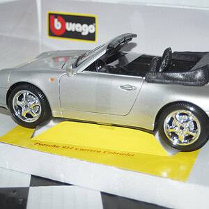 Burago porsche 911 carrera cabriolet 1:18 ref 18-12039