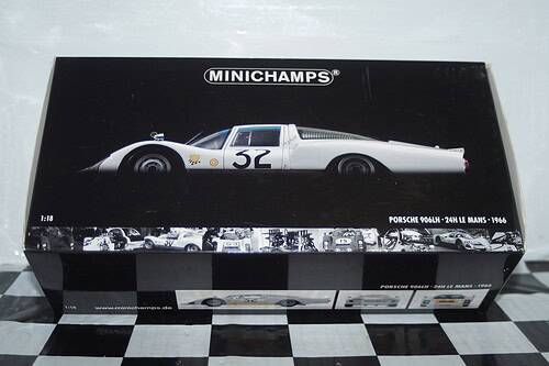 Minichamps porsche 906 24hr le mans1966 100 666132 1:18th