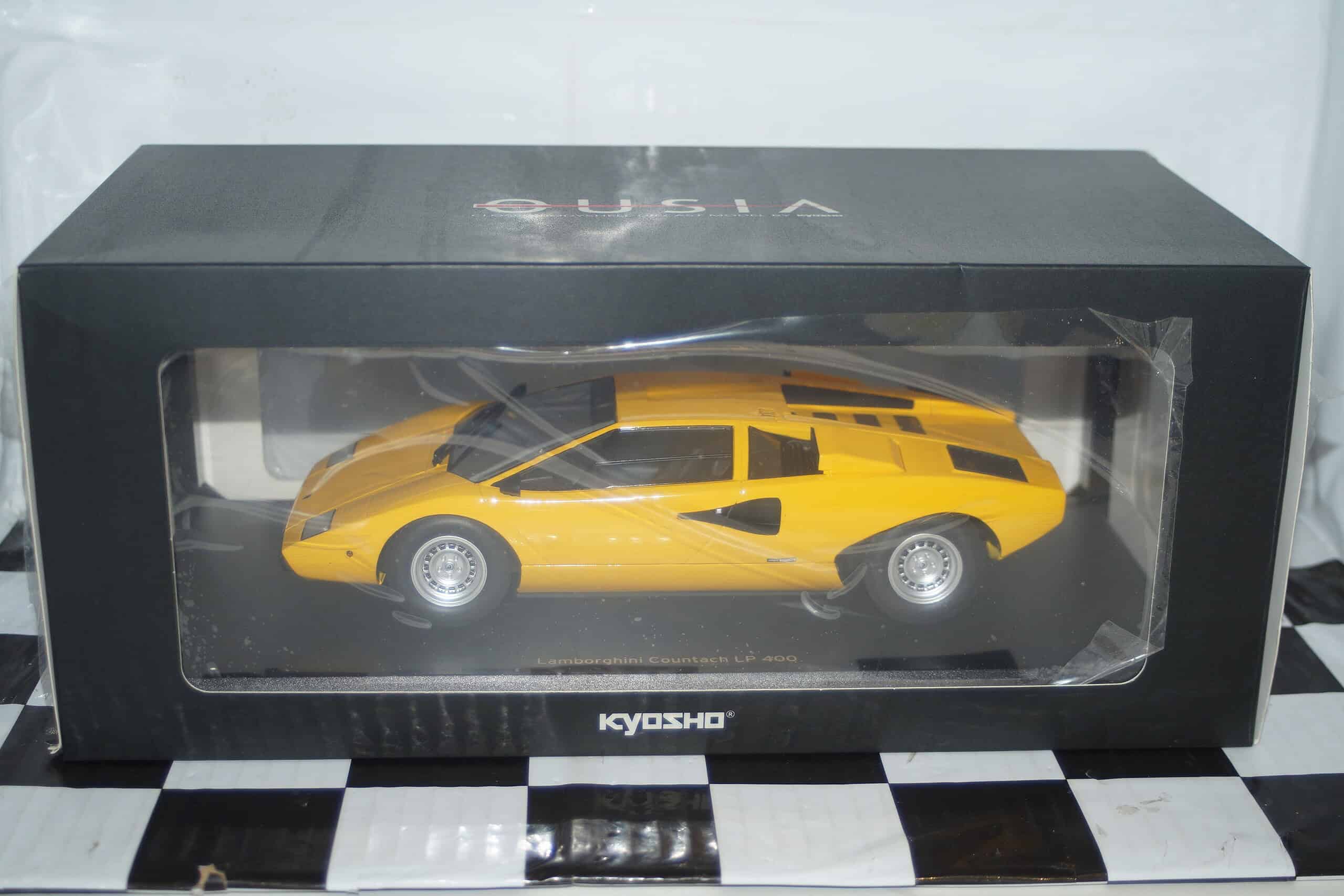Kyosho lamborghini countach lp400 yellow c09531y 1:18