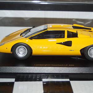 Kyosho lamborghini countach lp400 yellow c09531y 1:18