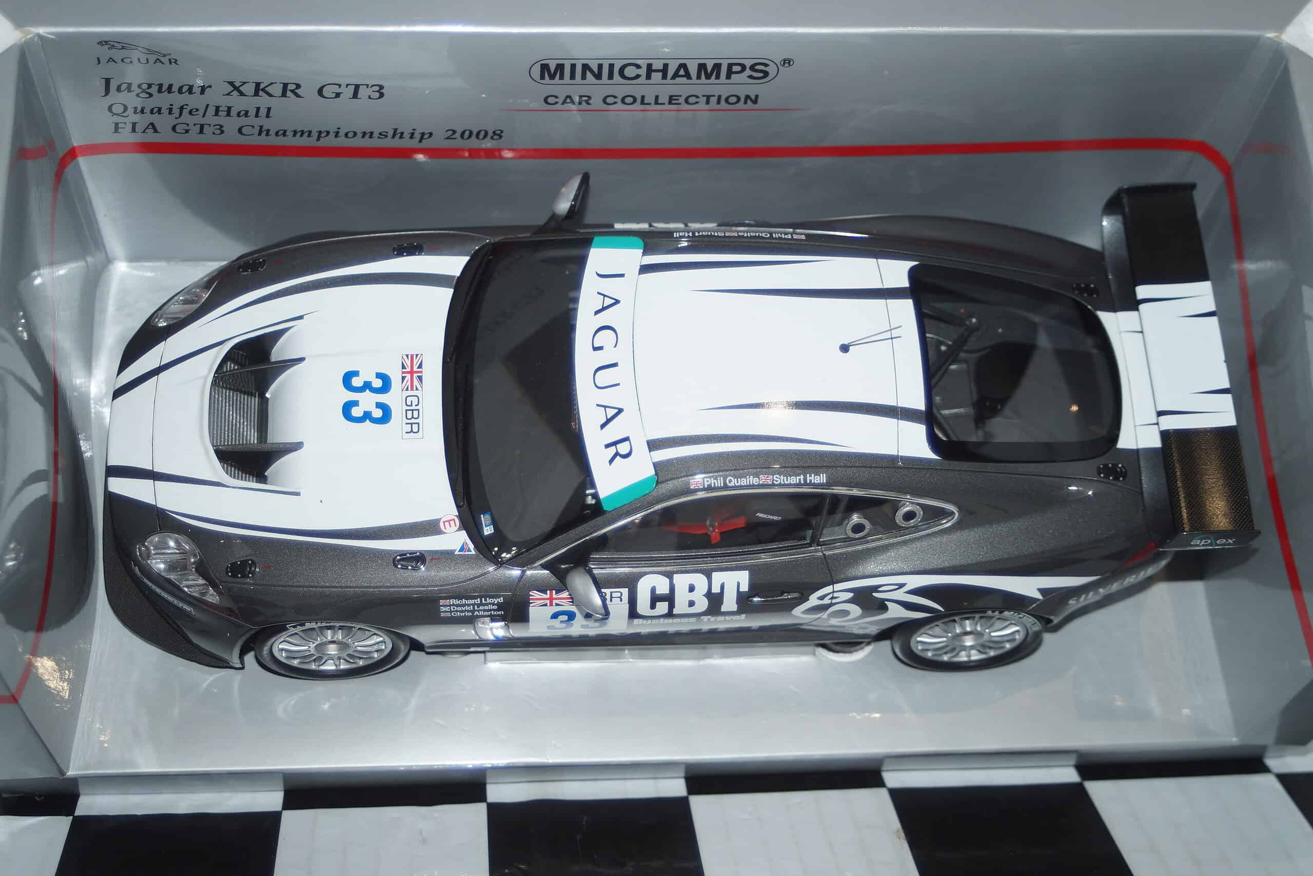 Minichamps jaguar xkr gt3 fia gt3 2008 quaife 150 081333 1:18th