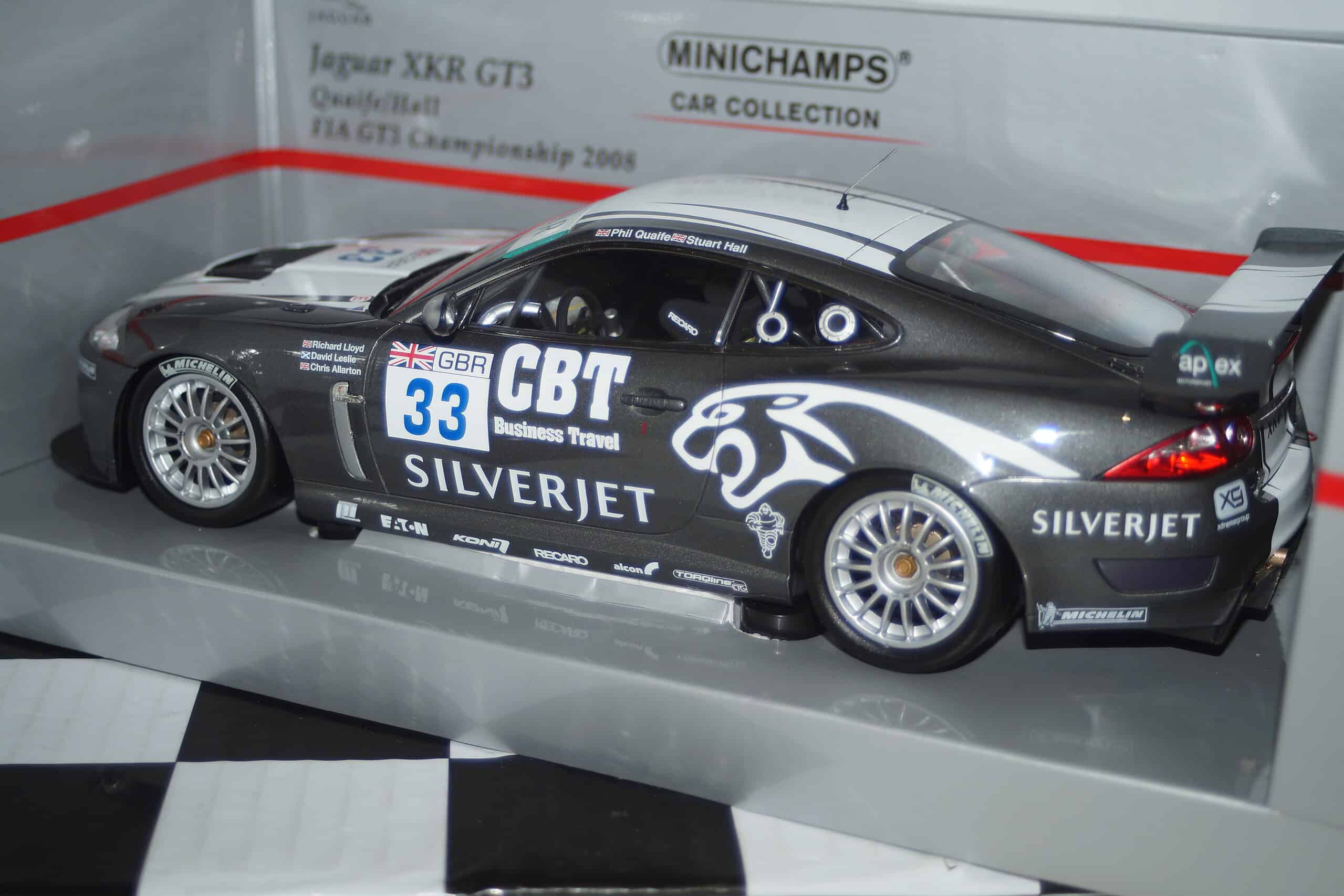 Minichamps jaguar xkr gt3 fia gt3 2008 quaife 150 081333 1:18th