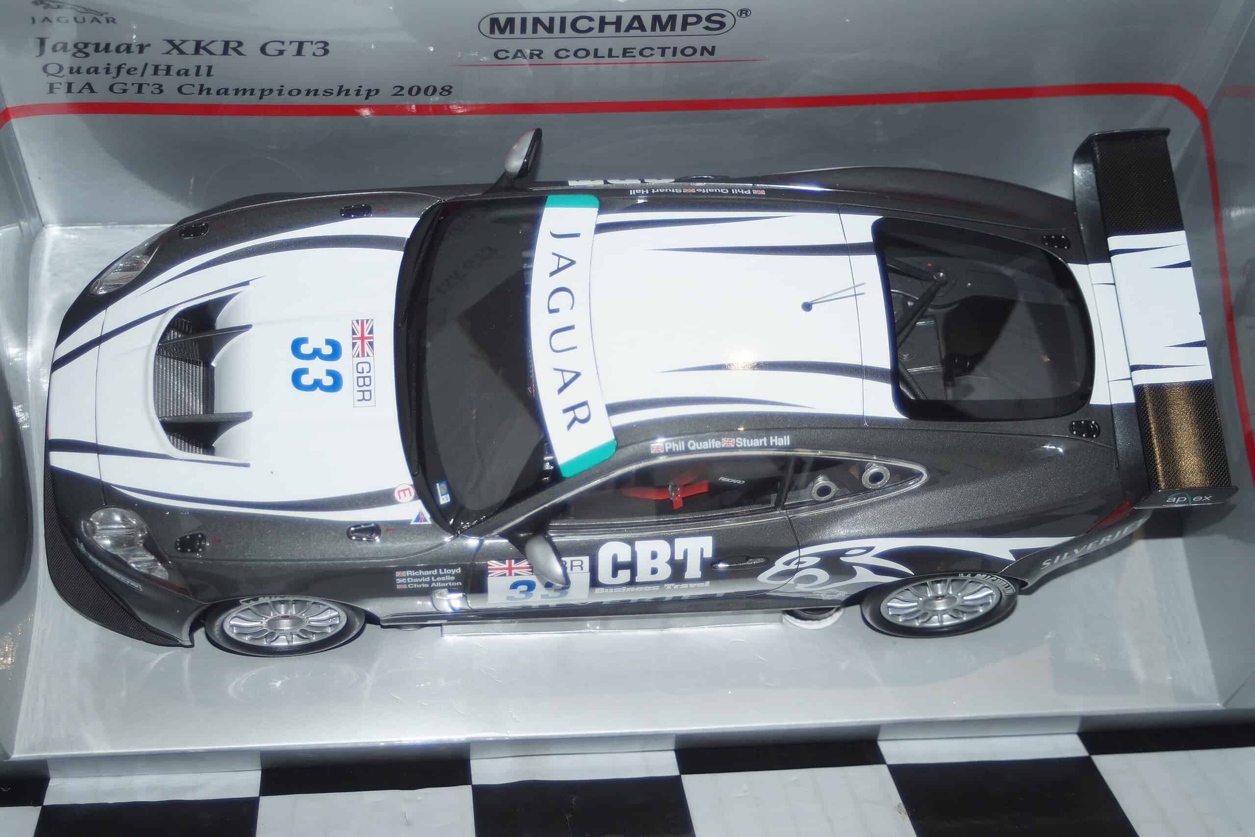 Minichamps jaguar xkr gt3 fia gt3 2008 quaife 150 081333 1:18th