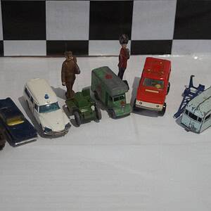 Majorette ds21 lesney caravan minic-toy jeep, lesny dumper, soldiers