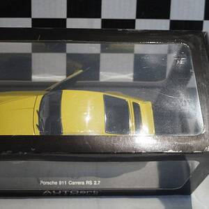 Autoart porsche 911 carrera rs 2.7 1973 yellow 1:18 diecast 78053