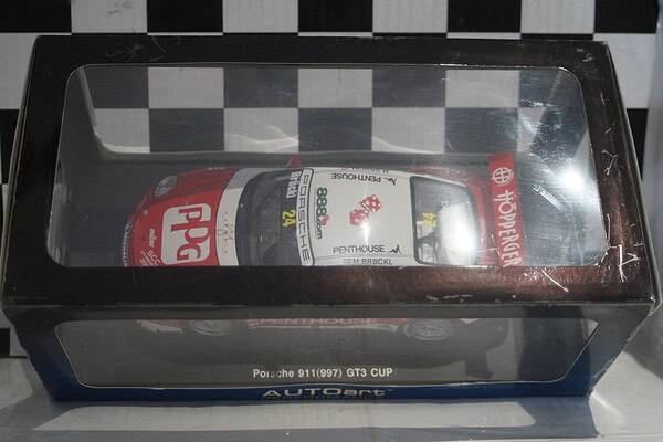 Autoart porsche 911 (997) gt3 cup 2007 1:18 diecast 80784