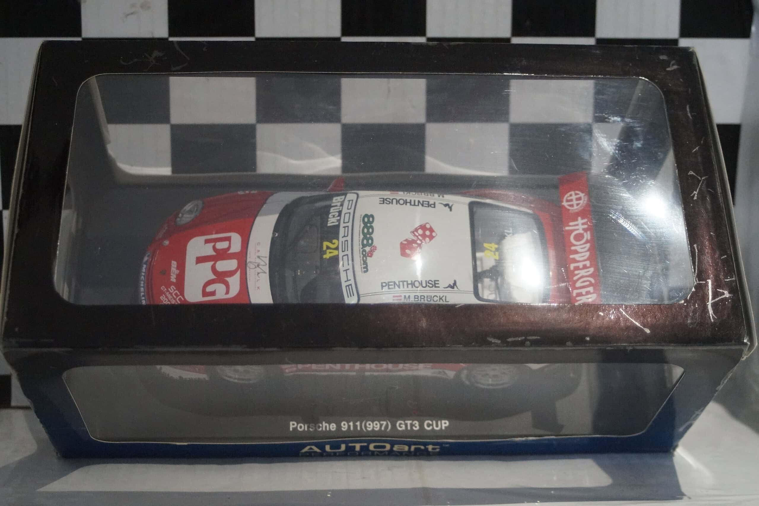 Autoart porsche 911 (997) gt3 cup 2007 1:18 diecast 80784