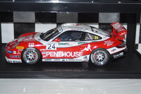 Autoart porsche 911 (997) gt3 cup 2007 1:18 diecast 80784
