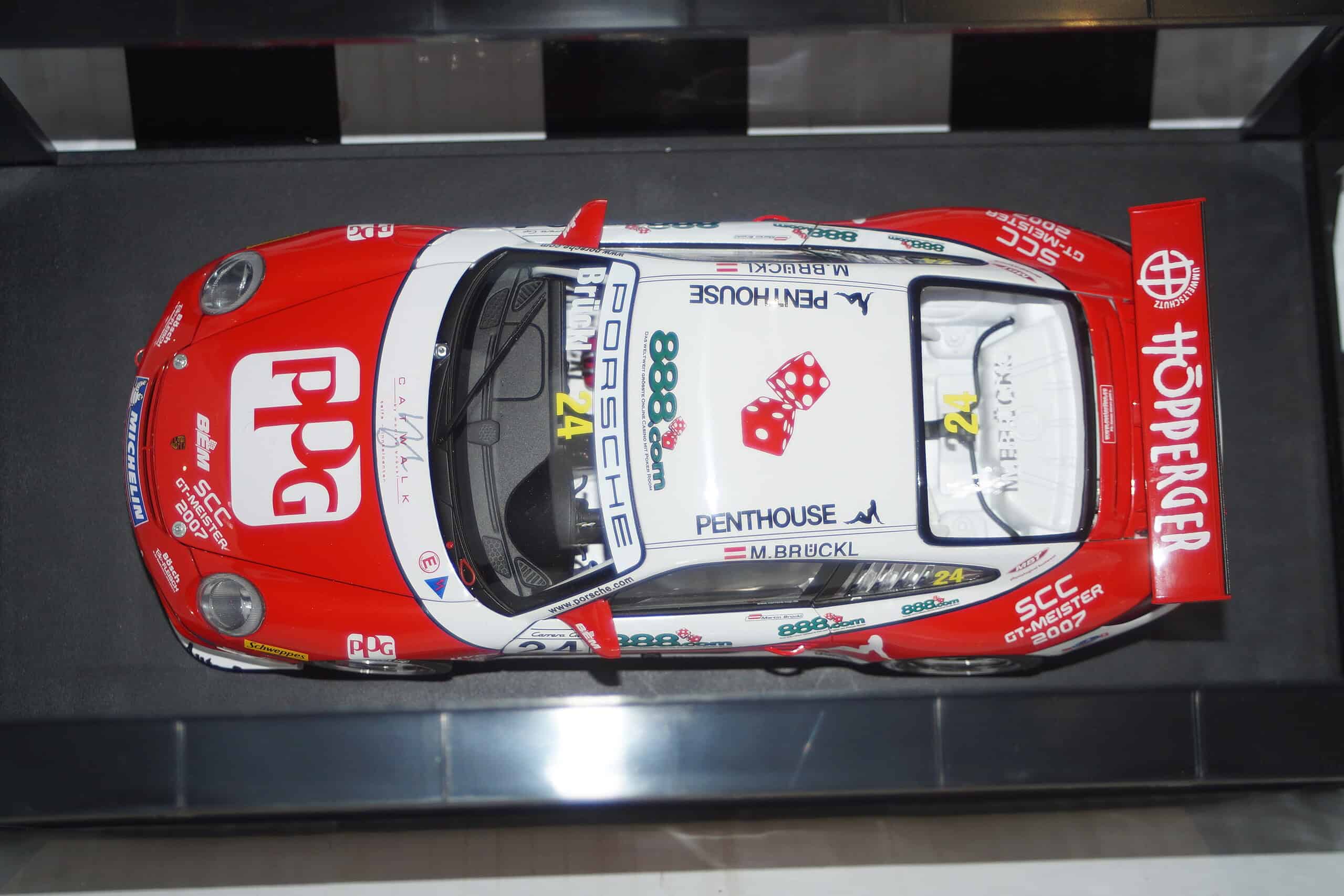 Autoart porsche 911 (997) gt3 cup 2007 1:18 diecast 80784