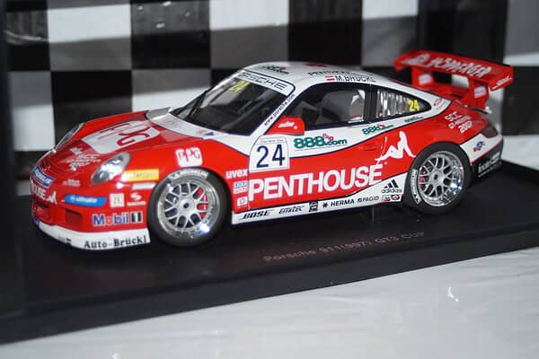 Autoart porsche 911 (997) gt3 cup 2007 1:18 diecast 80784