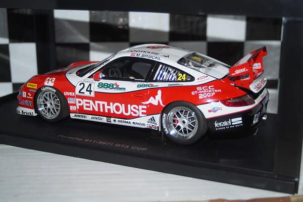 Autoart porsche 911 (997) gt3 cup 2007 1:18 diecast 80784
