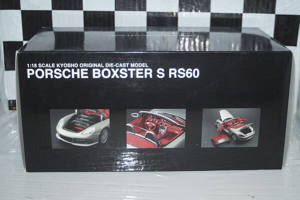 Kyosho porsche boxster s rs60 silver 08382s 1:18