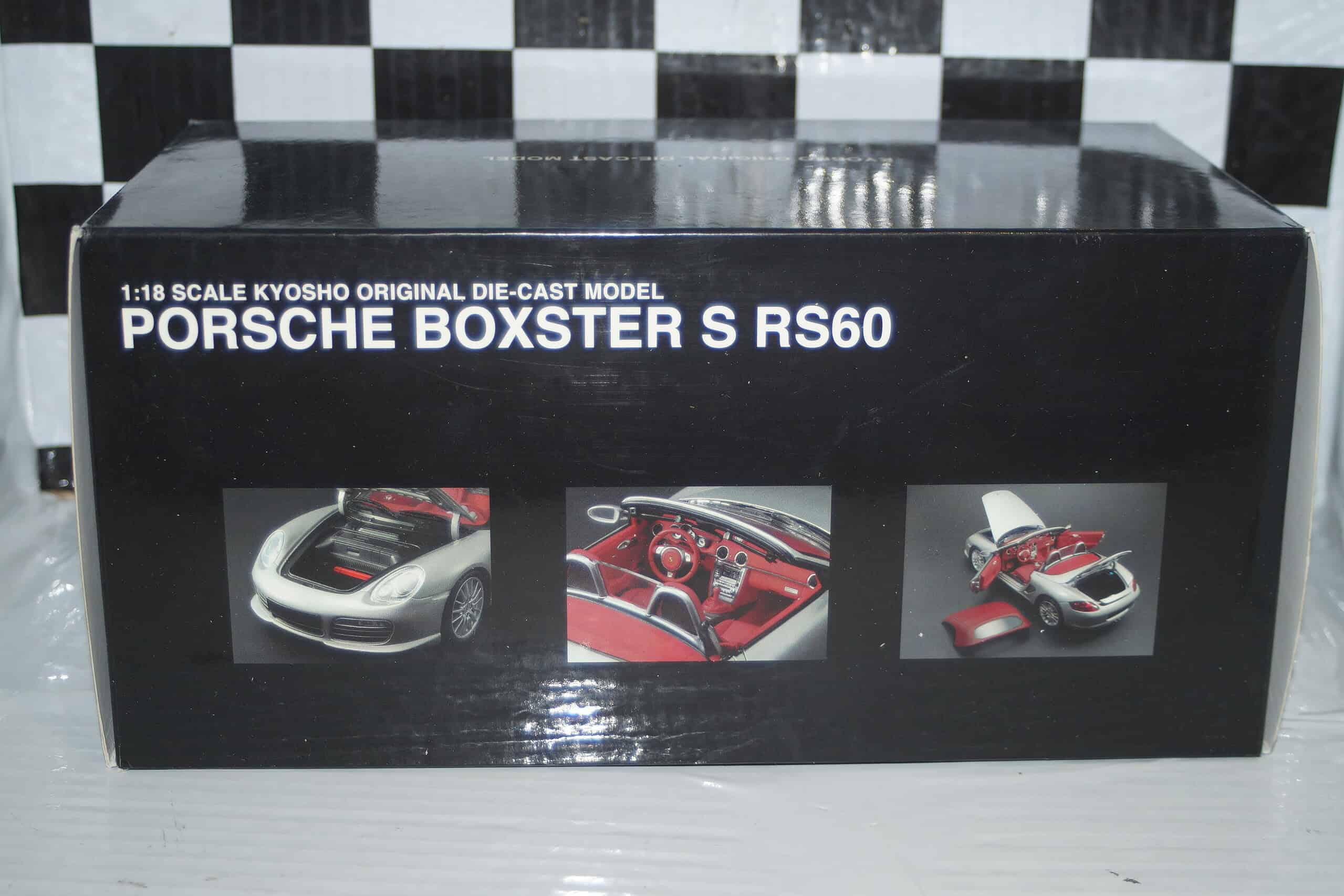 Kyosho porsche boxster s rs60 silver 08382s 1:18