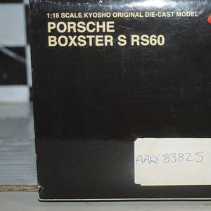 Kyosho porsche boxster s rs60 silver 08382s 1:18