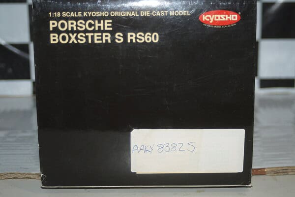 Kyosho porsche boxster s rs60 silver 08382s 1:18
